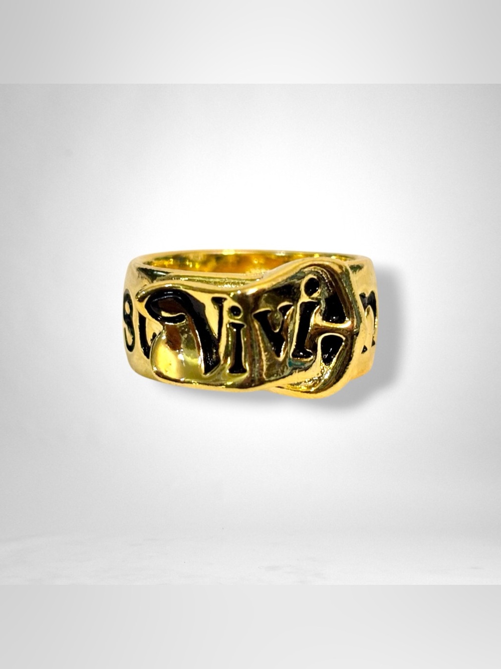 Vivienne Westwood Belt Ring Size 9 Mens Jewelry .925 Silver